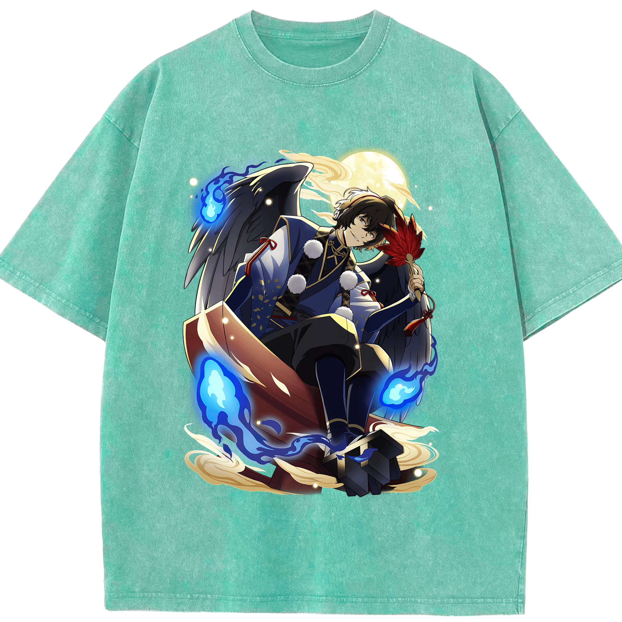 （画像用） 文豪ストレイドッグス Bungo Stray Dogs 綿100% ヴィンテージ風 半袖Tシャツ（フロントプリント）